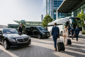 Flughafentransfer von Genf nach Megève mit Mercedes-Benz Chauffeur am Flughafen Genf