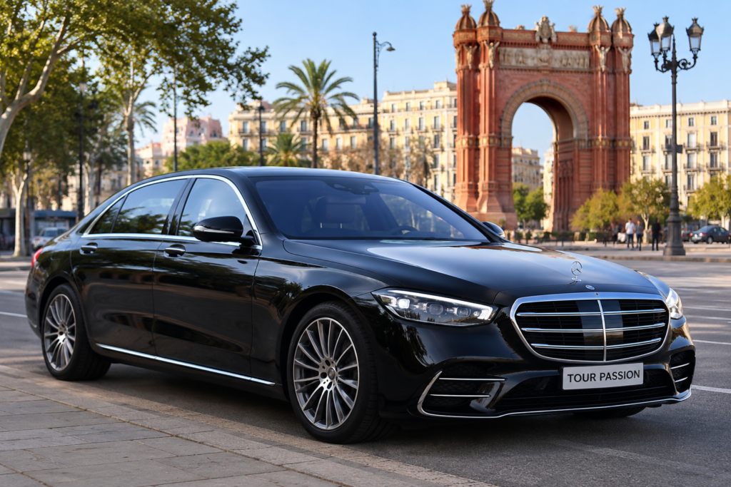 Transfer privado do aeroporto de Paris com veículo Mercedes de luxo e motorista profissional à chegada ao Aeroporto Charles de Gaulle